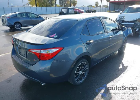 2014 Toyota Corolla S Plus z USA, uszkodzony, nr VIN 2T1BURHE6EC026777